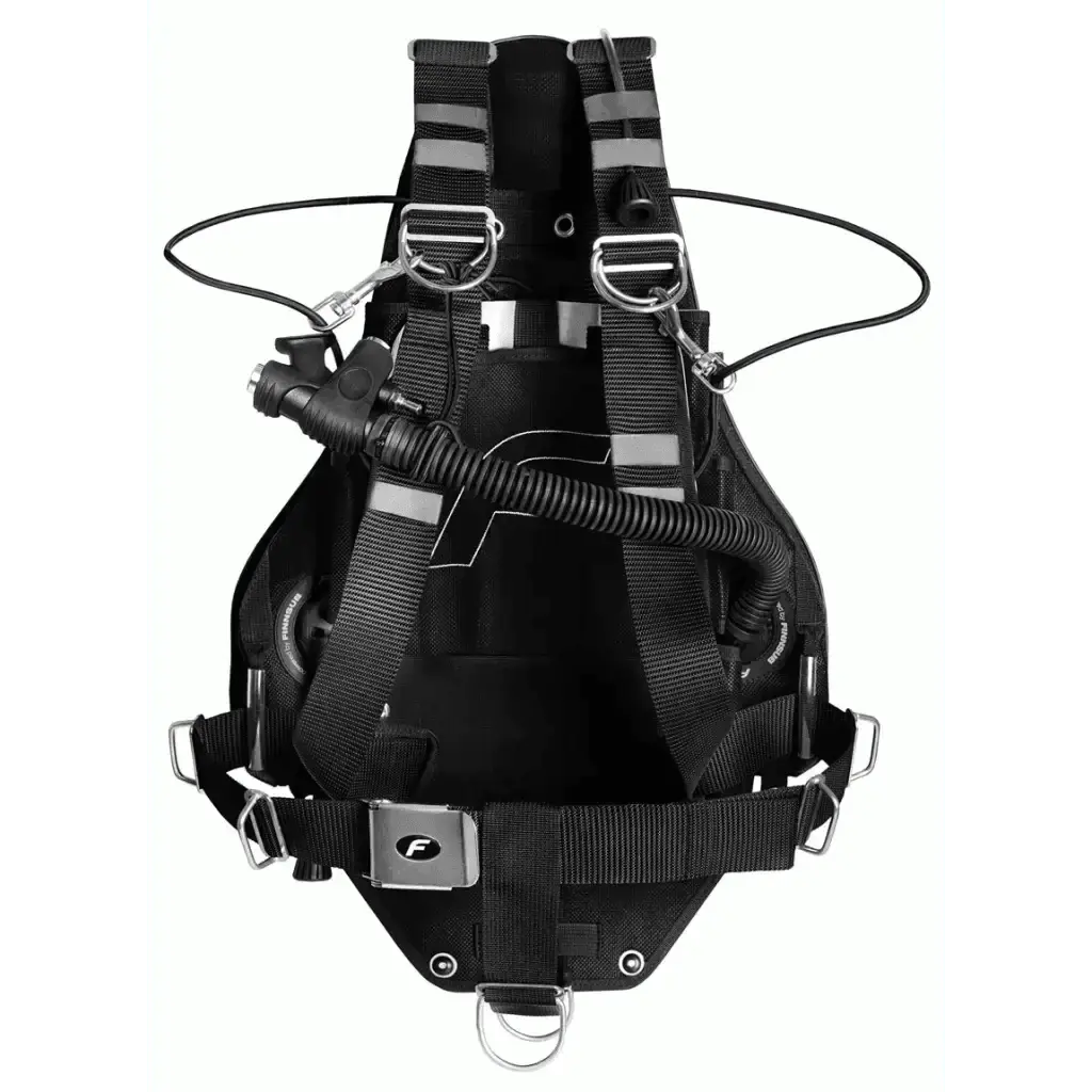 FinnSub Fly Side Complete Set for diving with sidemount wing.