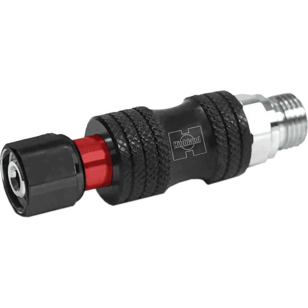 HIGHLAND Deluxe Inline Shut-Off black 9/16 inch