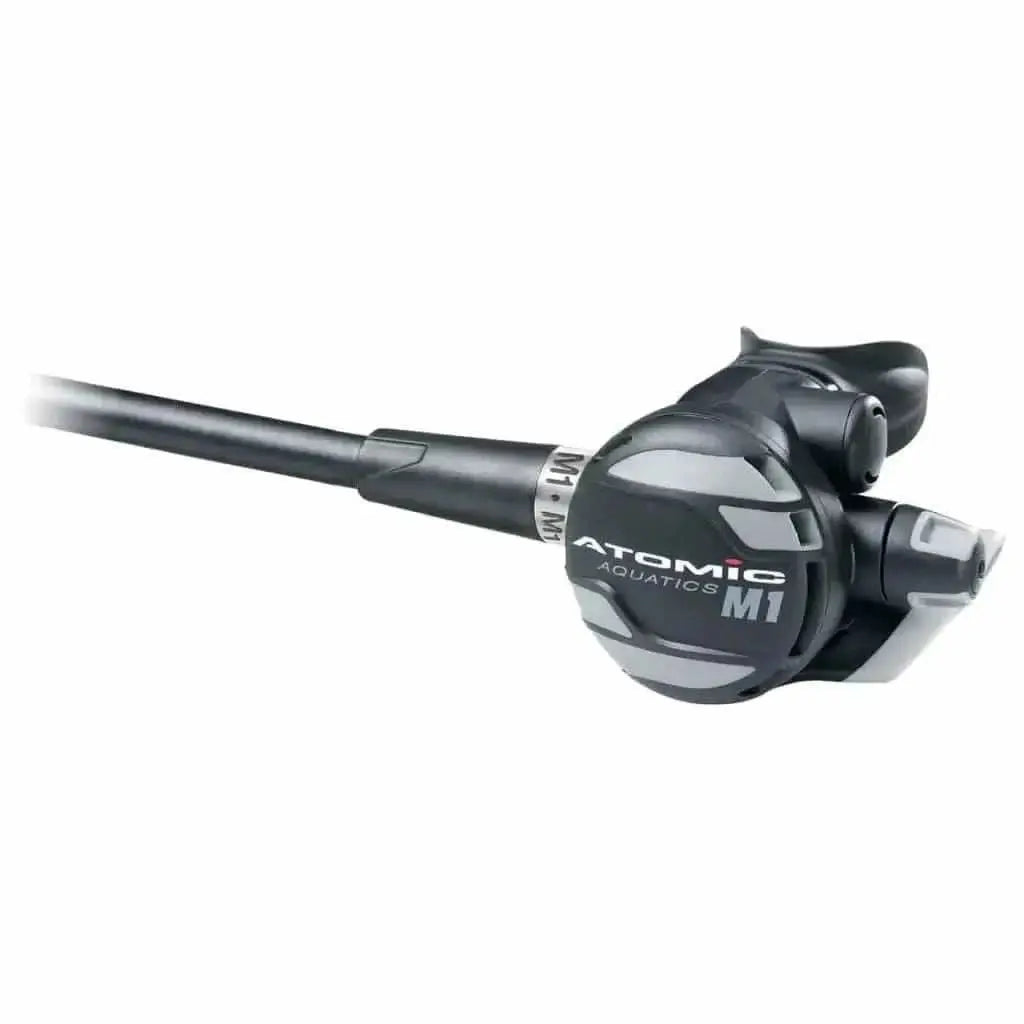 M1 2nd Stage regulator with surge protector and wide exhaust deflector.