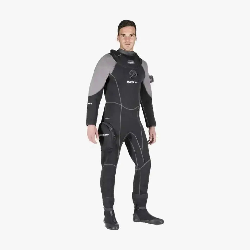 Mares XR3 Neopren Trockentauchanzug mit Boots - Neopren Halsmanschette, Latex Armmanschette - Tauchwerkstatt.eu