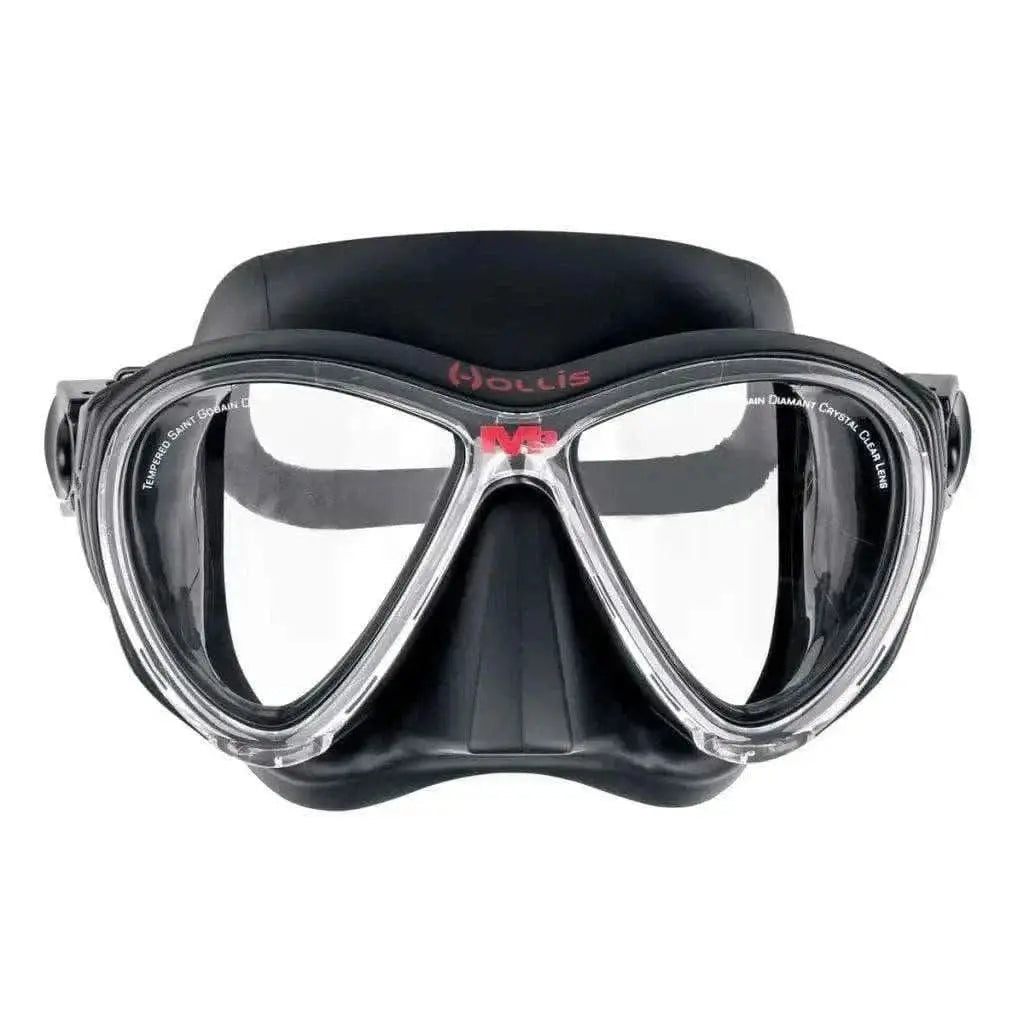MASK M-3 (BLACK) dive mask with distortion-free, ultra-clear lenses for enhanced underwater visibility.