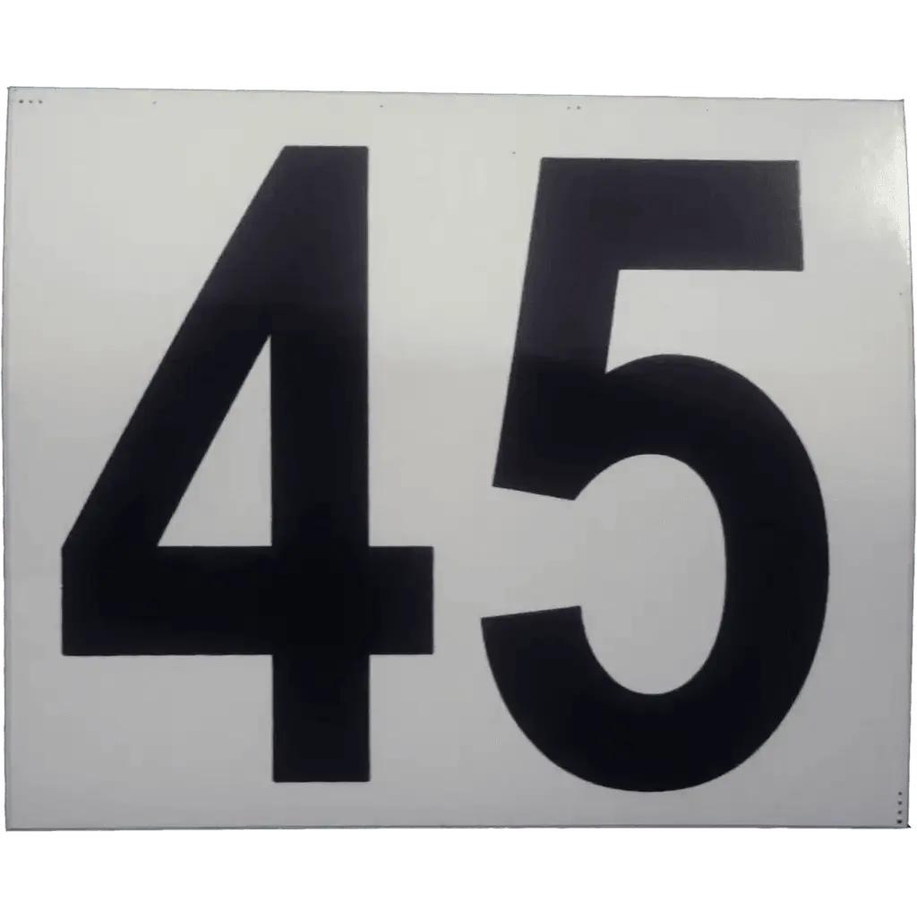 MOD Decal 45 white/black 10,5cm x 8cm