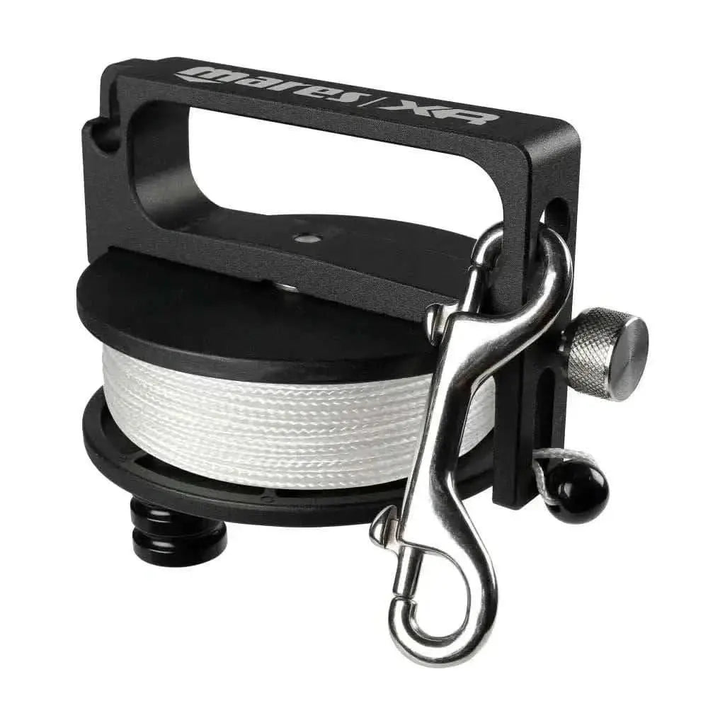 Mares REEL for cave and wreck diving, made from anodized aluminum with stainless steel components.