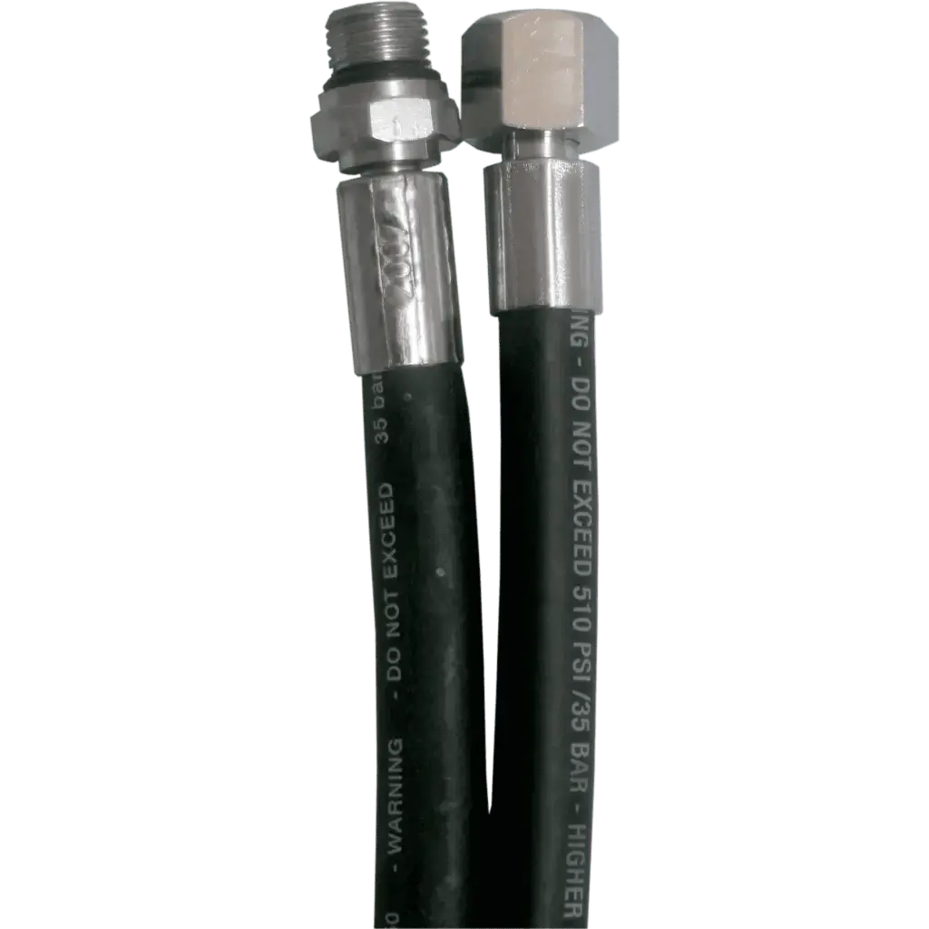 Rubber MP Hose 1/2 black 60cm 1/2