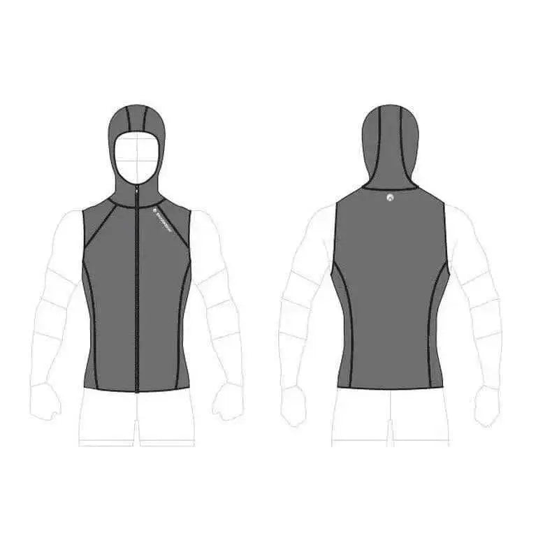 Sharkskin T2 CHILLPROOF VEST WITH HOOD FULL ZIP MENS - Tauchwerkstatt.eu