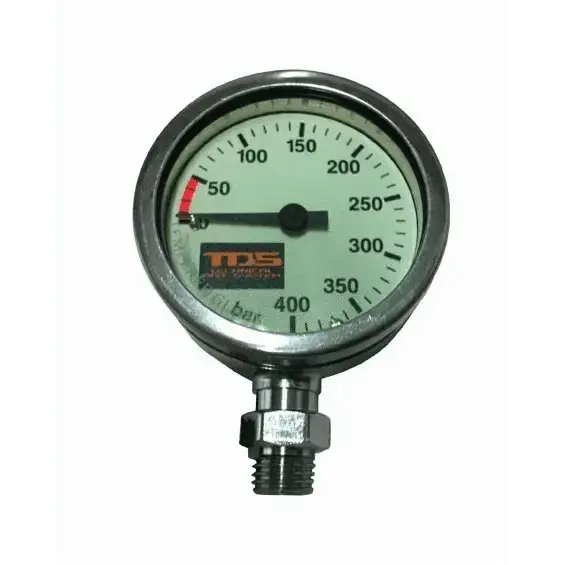 TDS Sidemount Atemregler Finimeter bis 400 Bar mit lumineszierendem Display.