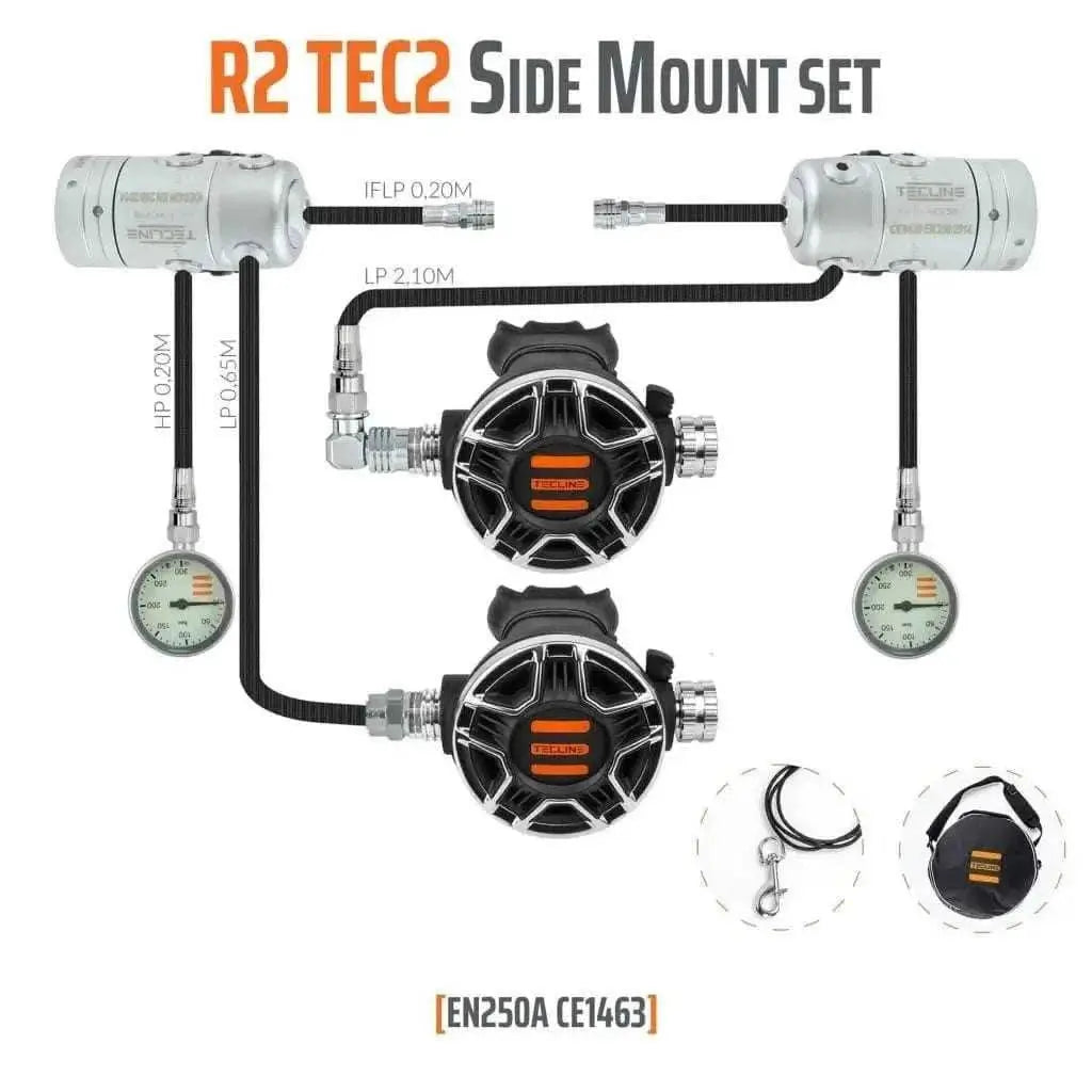 Tecline R2 TEC2 Sidemount-Set - Tauchwerkstatt.eu