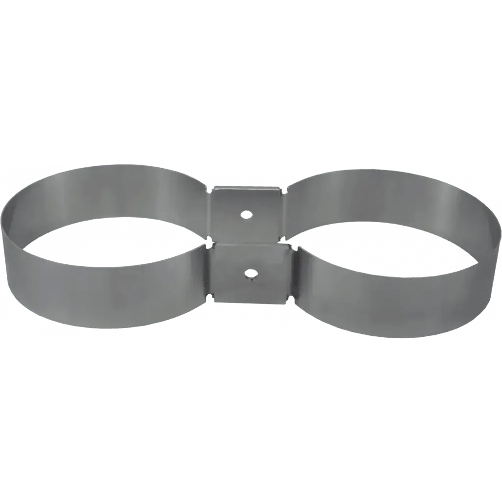 v4tec Tankbands 140 mm SMALL (45 mm) Stainless Steel