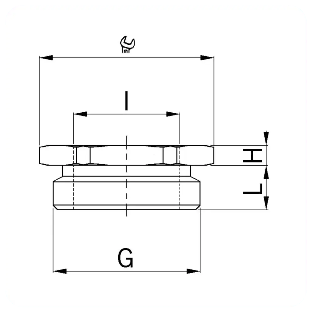 WAM E/O Cord Adapter from M16x1.5 to M12x1.5 nickelplated