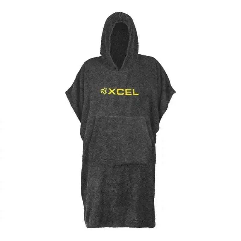 xCel Diving Poncho with hood, kangaroo pocket, and large embroidered logo.