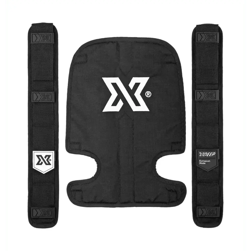 xDeep 3D Mesh Pads full set shown in black.