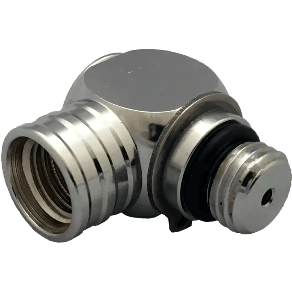 XSSCUBA 90 angel adapter HP with swivel chrome 7/16 inch