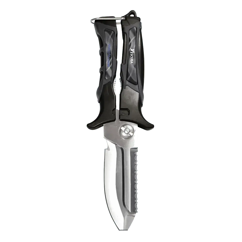 XSSCUBA Mini Fog Cutter, modified blunt, black, 16.5 cm knife.