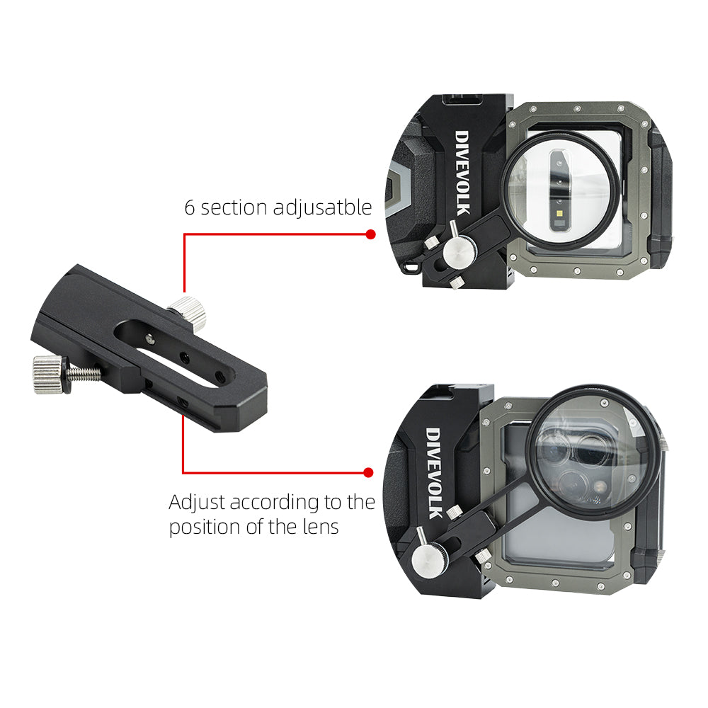 Divevolk 67 mm Adapterarm mit Wet Lens