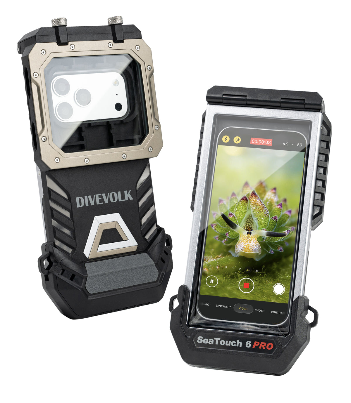 Divevolk SeaTouch 6 Pro Smartphone-Unterwassergehäuse Schwarz