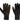 3mm K-Palm Glove Black