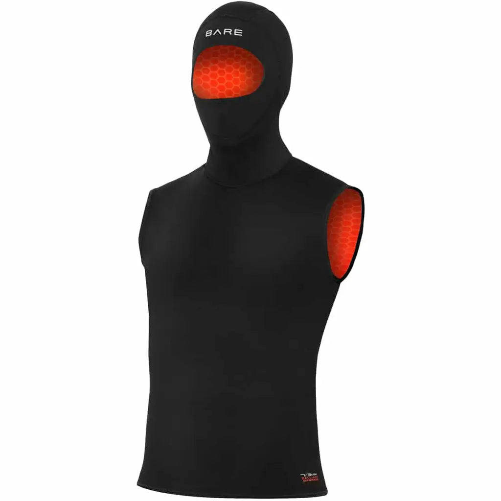 5/3mm Ultrawarmth Hooded Vest Mens Black - 3XL