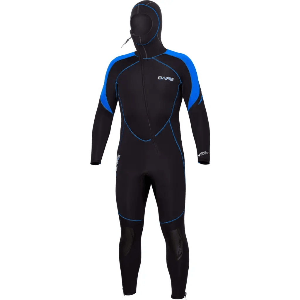 7mm Sport S-Flex Hooded Full Blue - 3XL