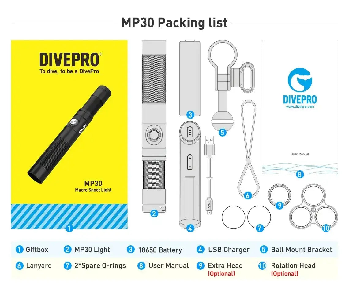 Snoot Light DIVEPRO MP30 von Divepro - Jetzt kaufen