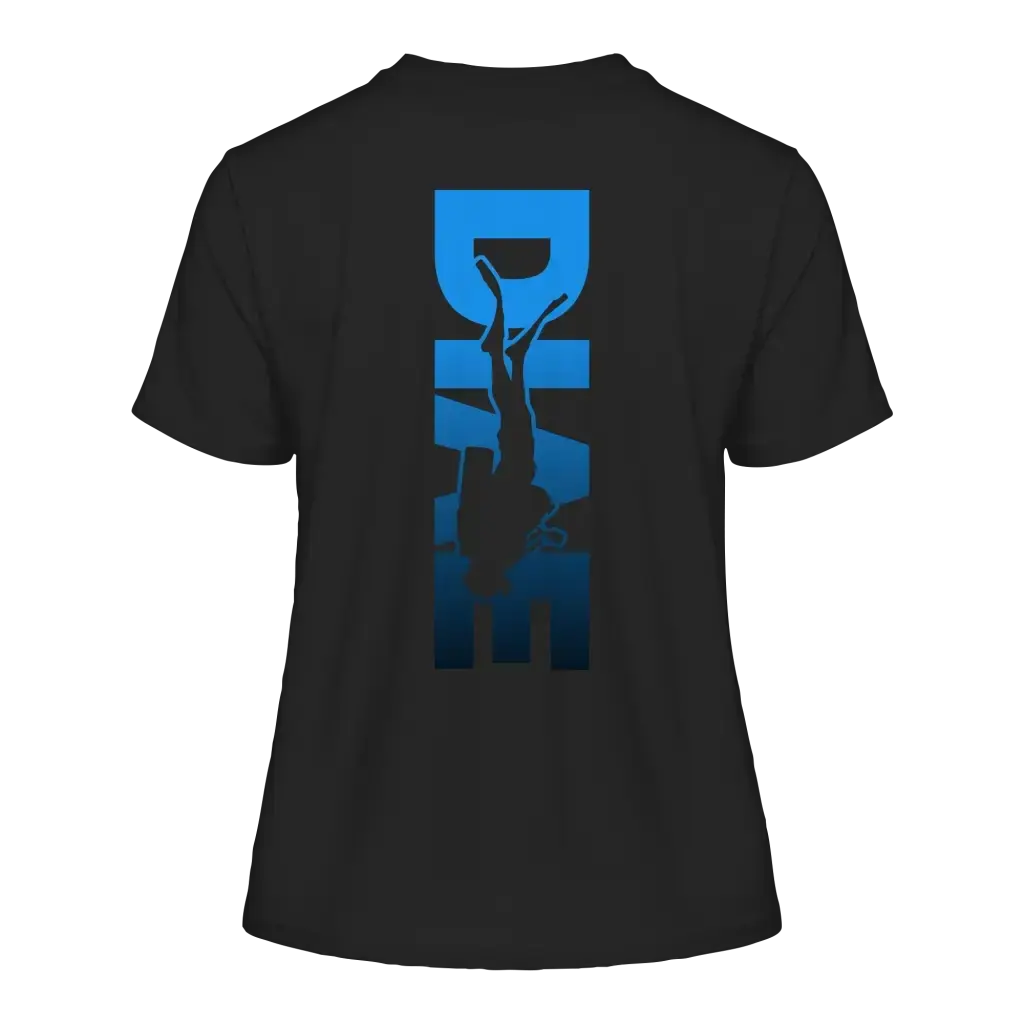 Dive Down Logo auf der Rückseite - Fitted Ladies Organic