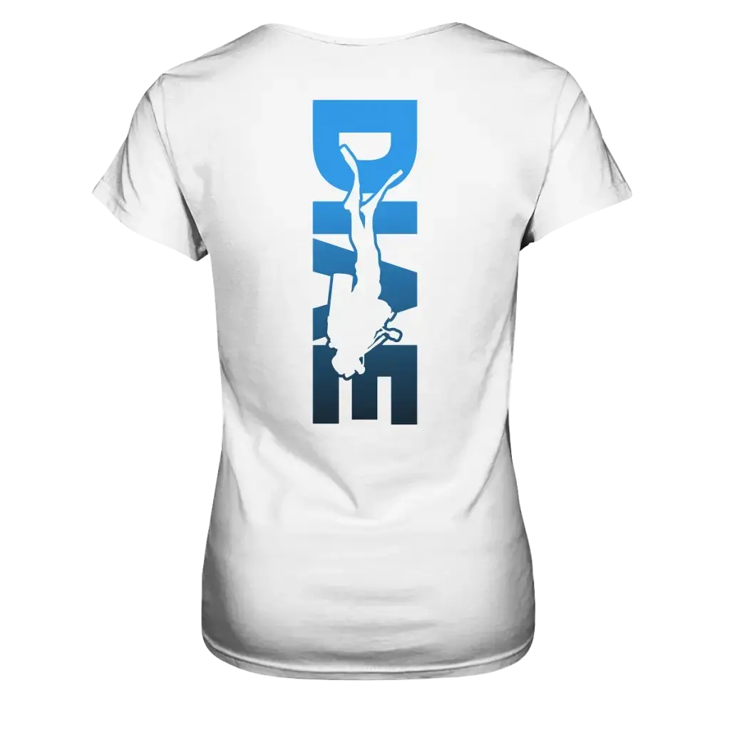 Dive Down Logo auf der Rückseite - Ladies Premium Shirt
