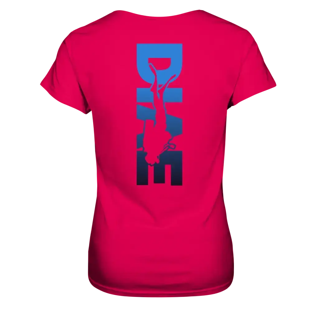 Dive Down Logo auf der Rückseite - Ladies Premium Shirt