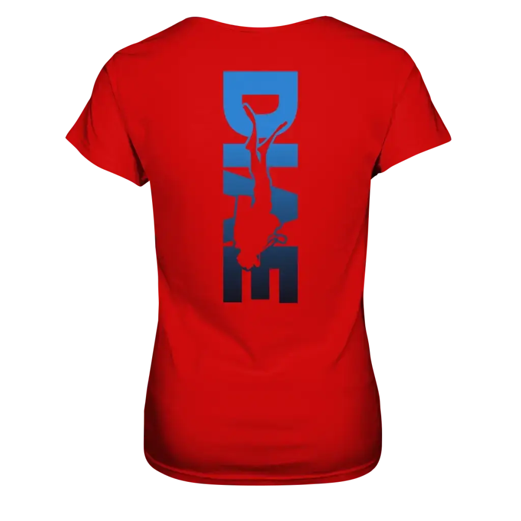 Dive Down Logo auf der Rückseite - Ladies Premium Shirt