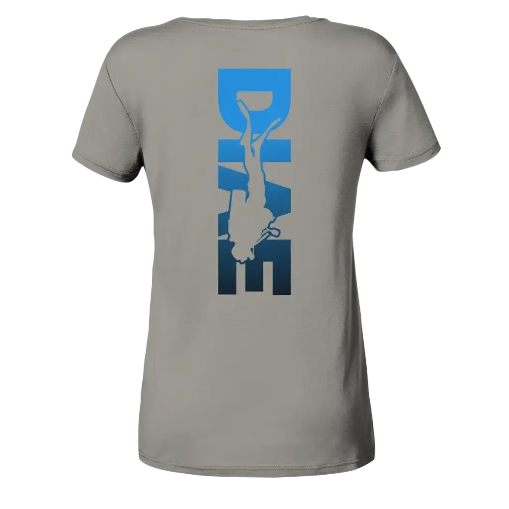 Dive Down Logo auf der Rückseite - Ladies V-Neck Shirt