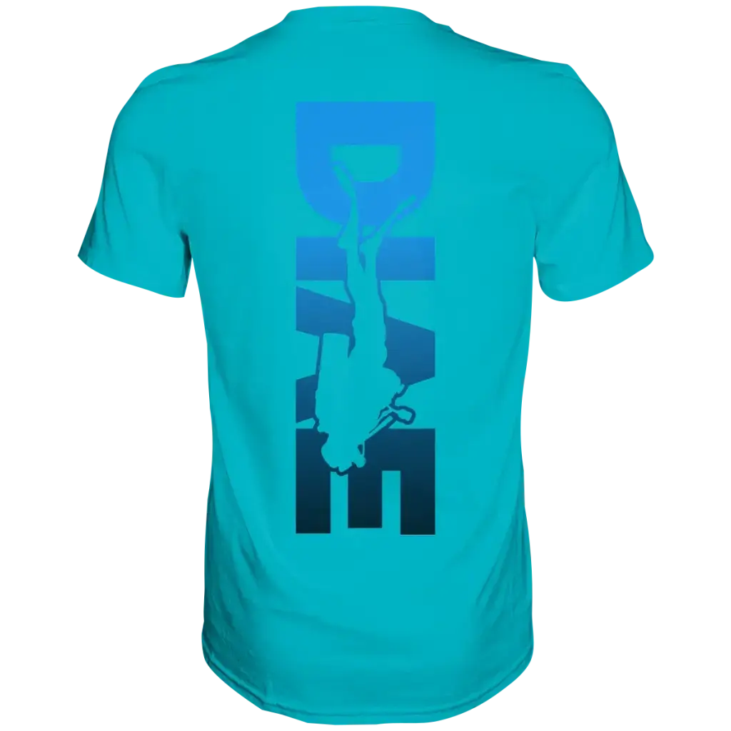 Dive Down Logo auf der Rückseite - Premium Shirt - Swimming