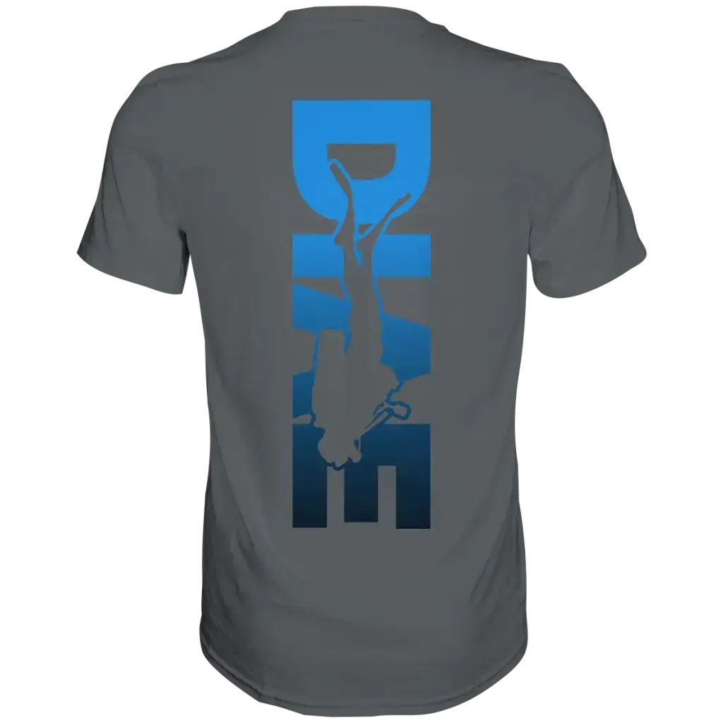 Dive Down Logo auf der Rückseite - Premium Shirt - Dark