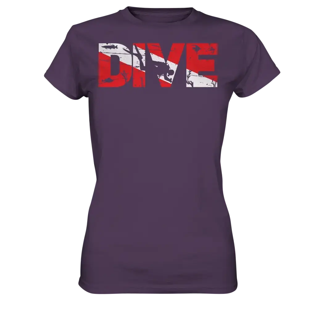 Dive Flag - Ladies Premium Shirt - Urban Purple / XS