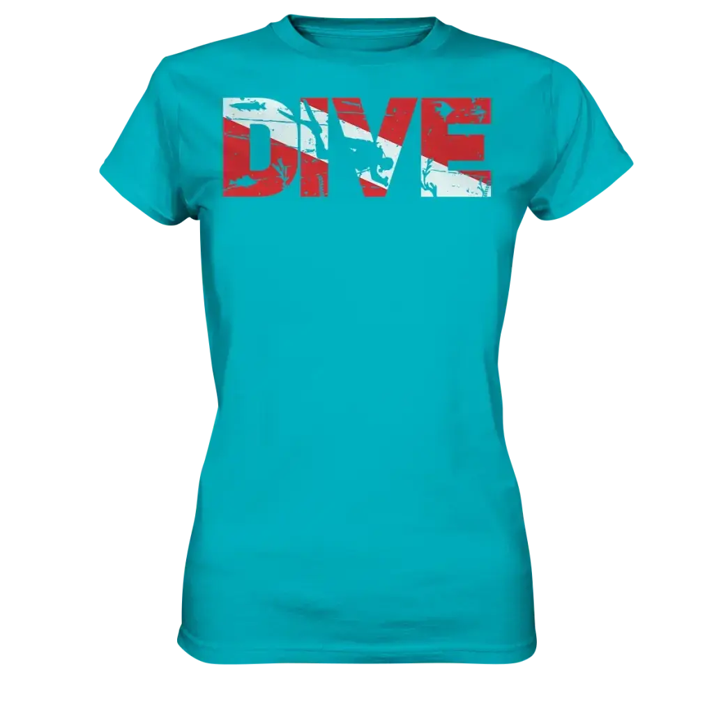 Dive Flag - Ladies Premium Shirt - Swimming Pool / XS