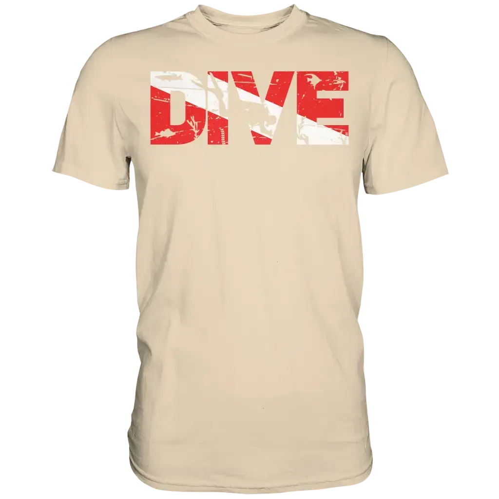 Dive Flag - Premium Shirt - Sand / XS - Unisex-Shirts