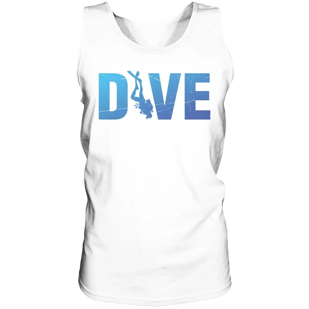 Dive - I Feel Better Underwater - Relaxed Tank Top - White
