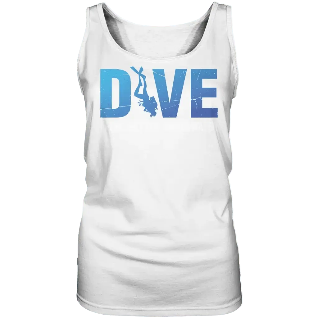 Dive - I Feel better underwater - Ladies Tank-Top - White
