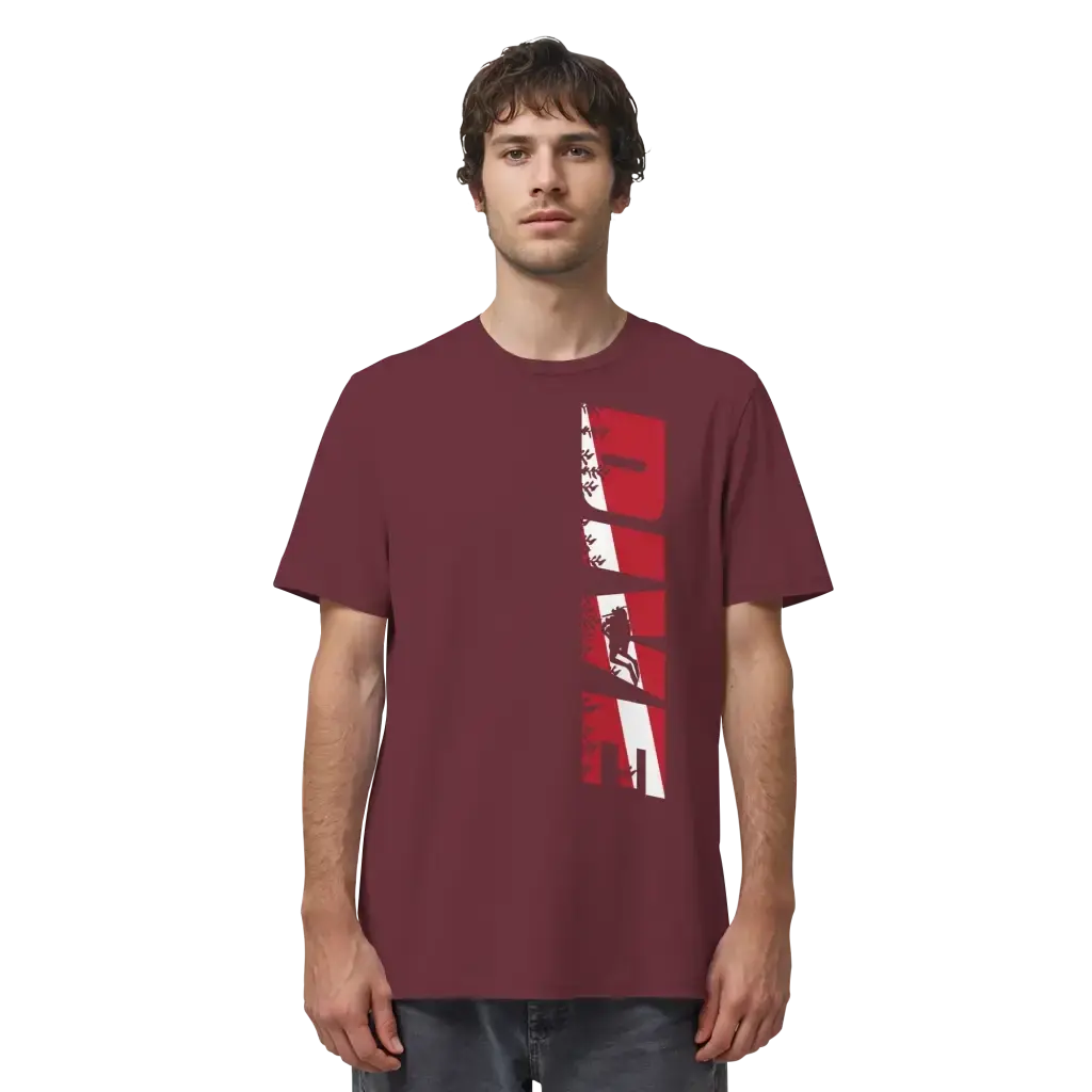 Dive Side Print - Organic Shirt - Unisex-Shirts