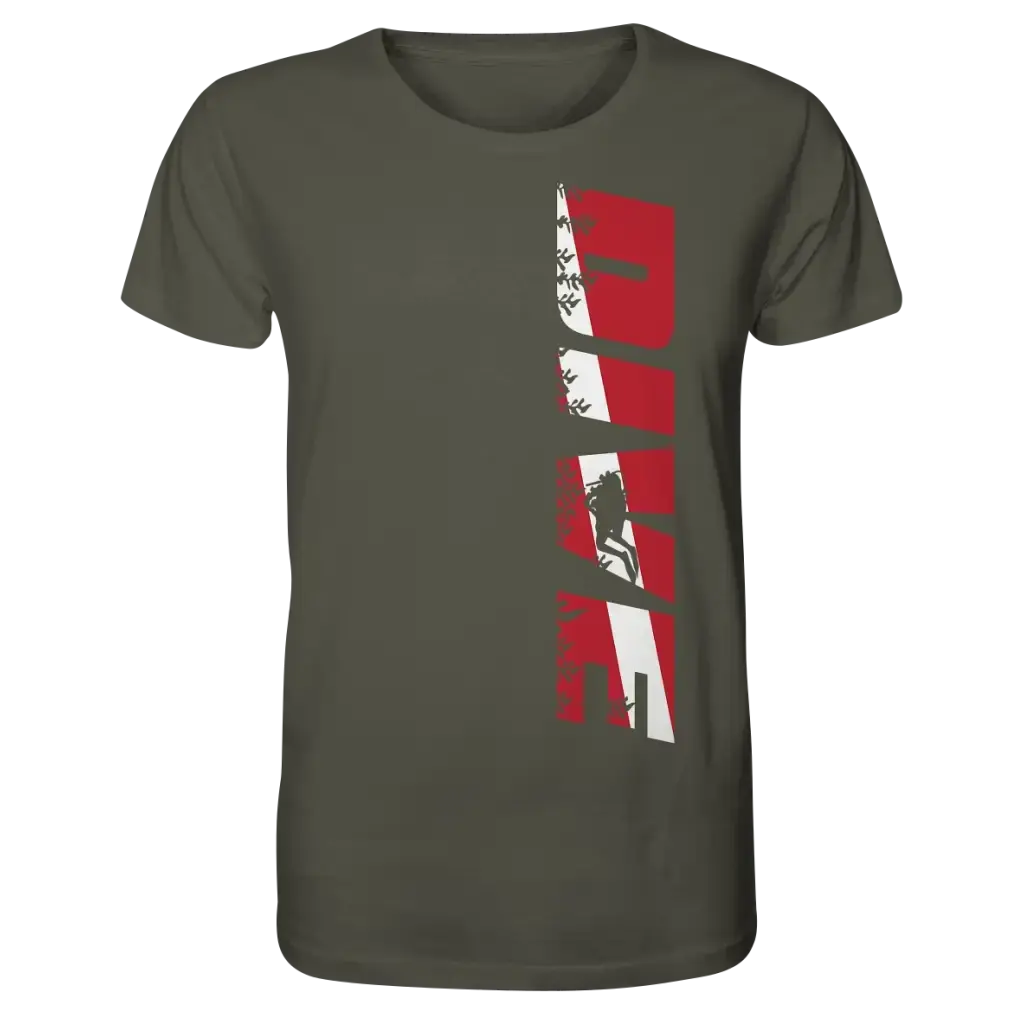 Dive Side Print - Organic Shirt - Unisex-Shirts