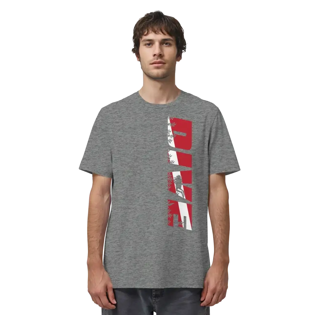 Dive Side Print - Organic Shirt - Unisex-Shirts