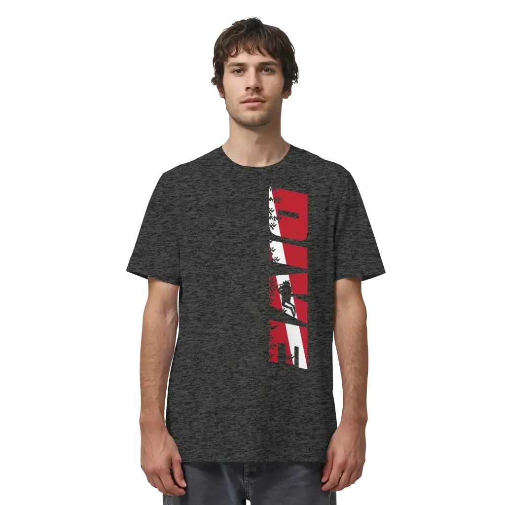 Dive Side Print - Organic Shirt - Unisex-Shirts