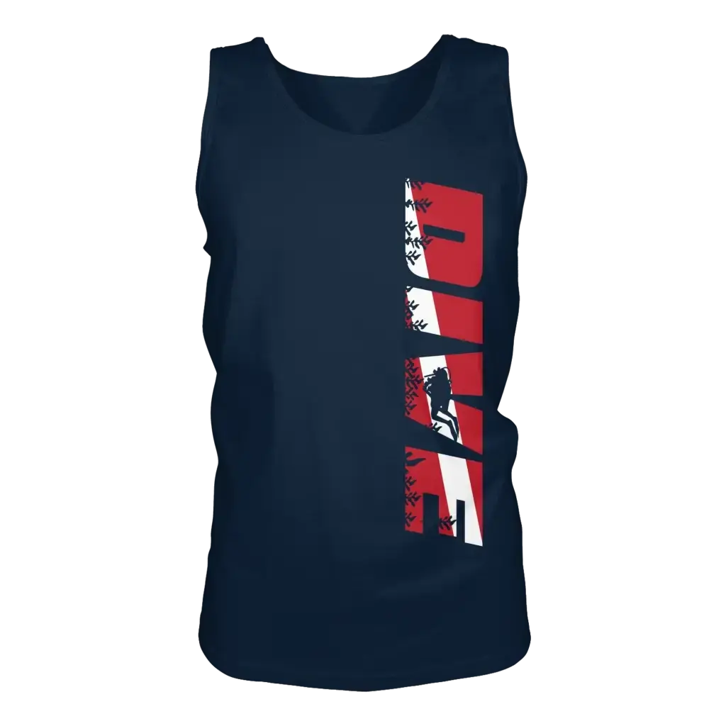 Dive Side Print - Tank-Top - Tank-Tops