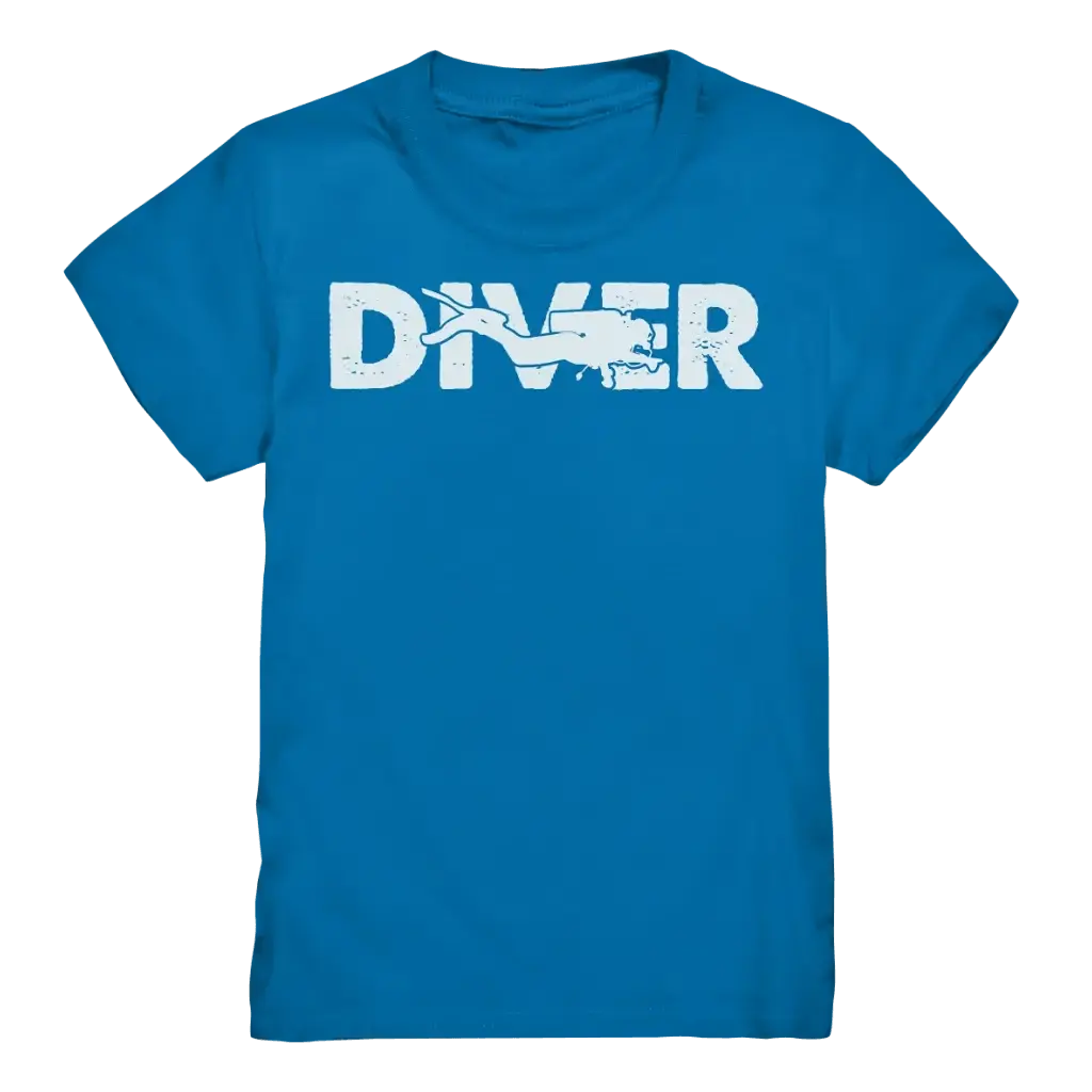 Diver - Taucher - Kids Premium Shirt - Royal Blue / 98/104