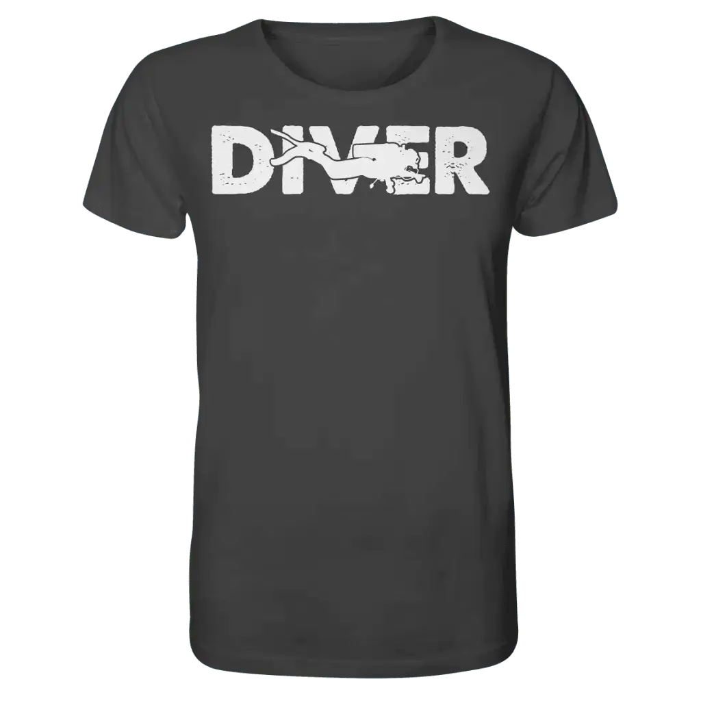 Diver - Taucher - Organic Shirt - Anthracite / XS