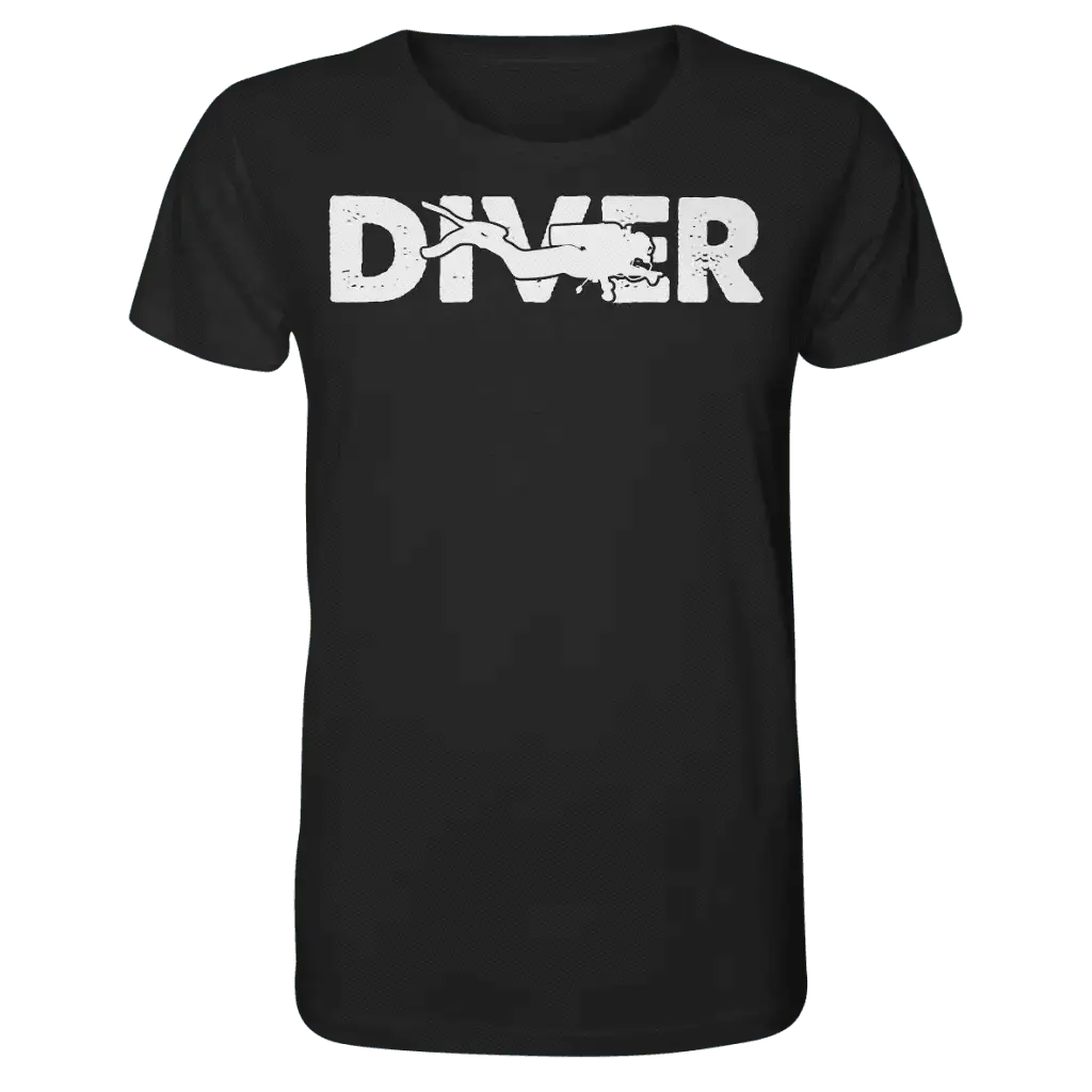 Diver - Taucher - Organic Shirt - Black / XS - Unisex-Shirts
