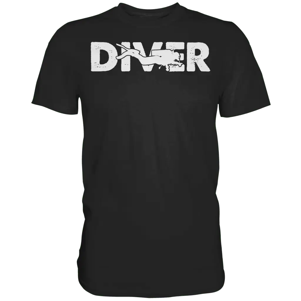 Diver - Taucher - Premium Shirt - Black / S - Unisex-Shirts