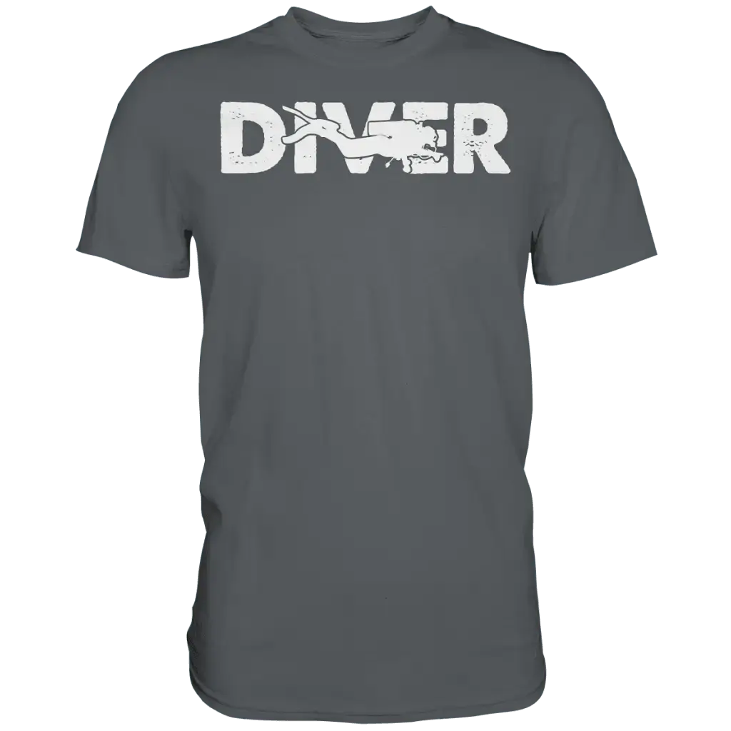 Diver - Taucher - Premium Shirt - Dark Grey / S