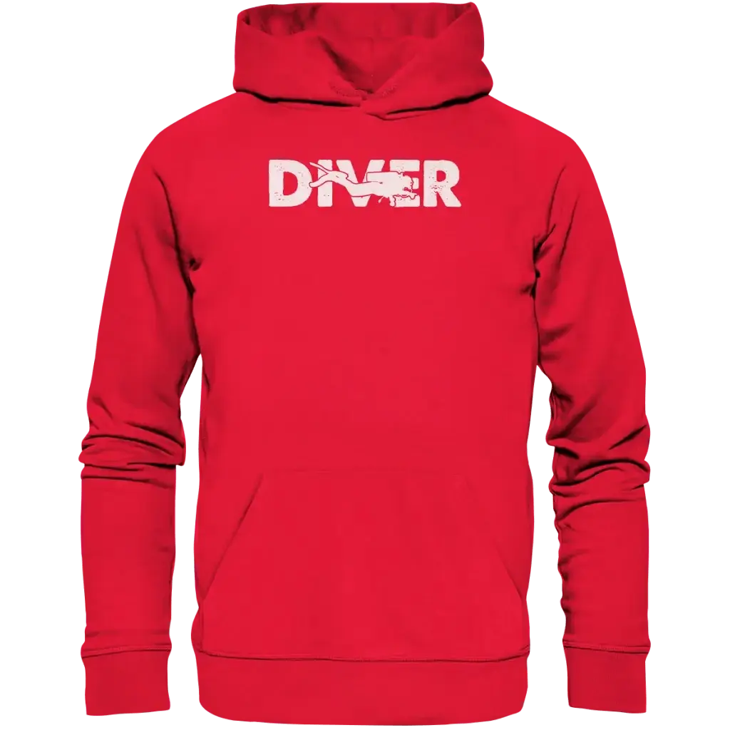 Diver - Taucher - Premium Unisex Hoodie - Rot / S - Hoodies