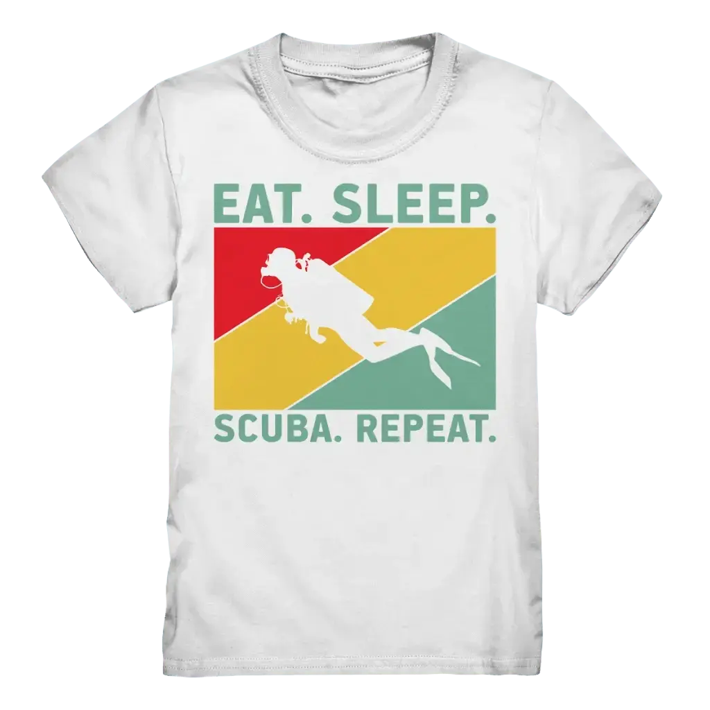 Eat Sleep Scuba Repeat - Kids Premium Shirt - White