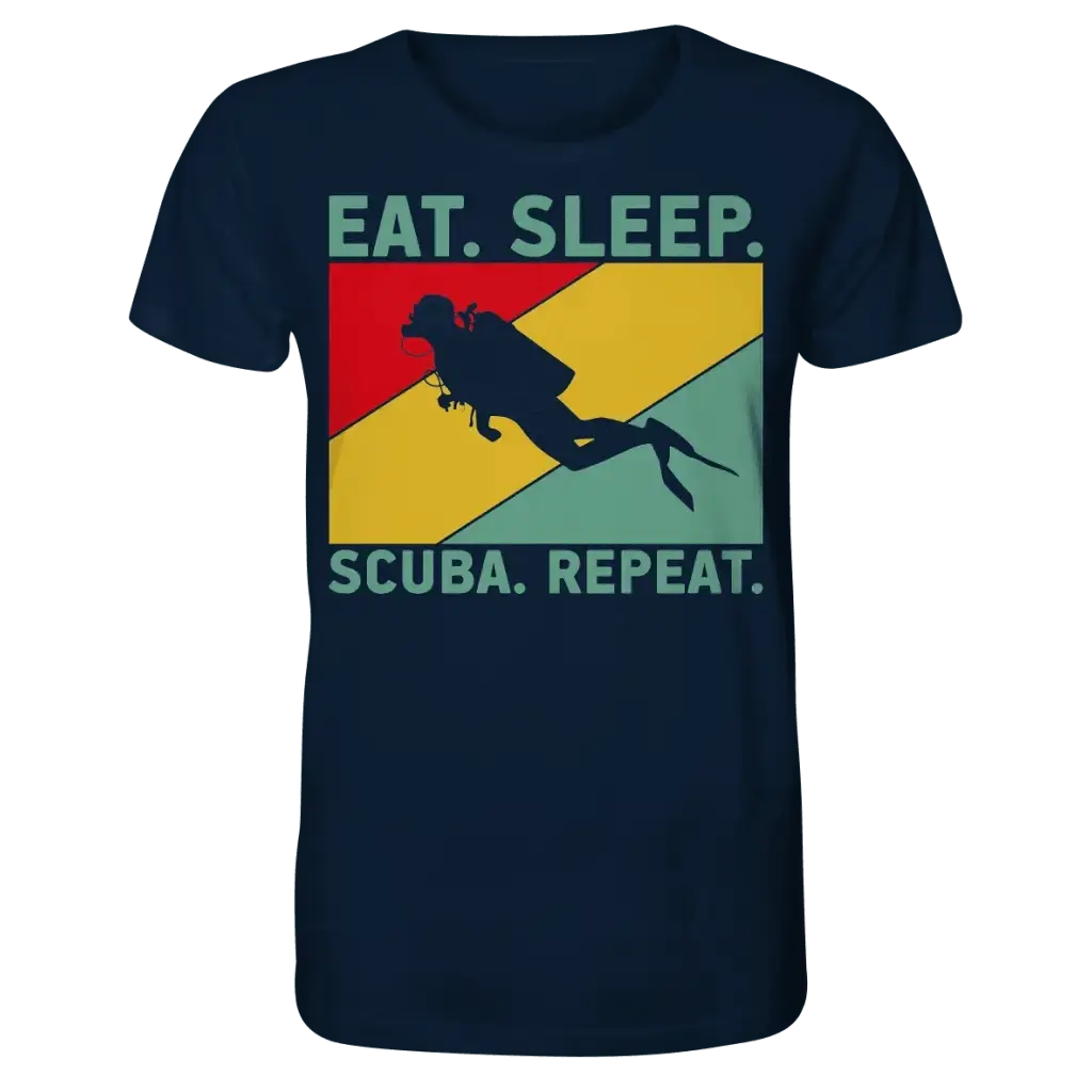 Eat Sleep Scuba Repeat - Organic Shirt - French Navy / XS