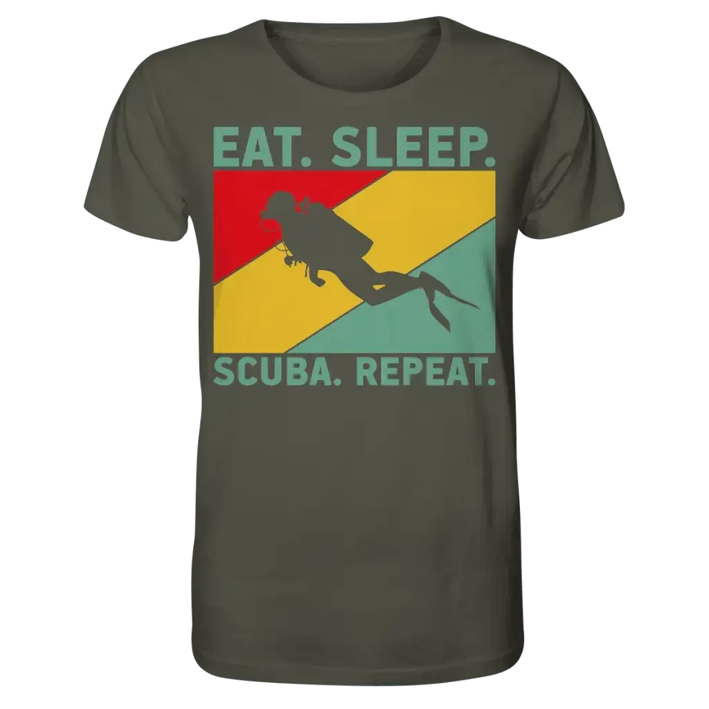 Eat Sleep Scuba Repeat - Organic Shirt - Khaki / XS