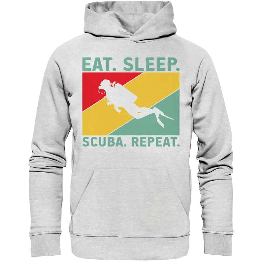 Eat Sleep Scuba Repeat - Premium Unisex Hoodie - Heather